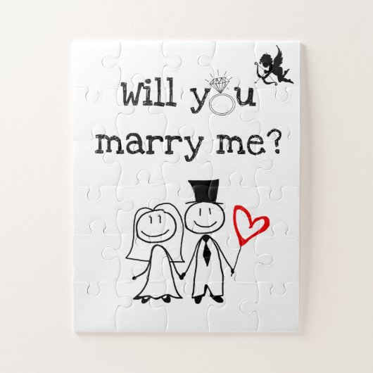 提案のパズルとの"結婚します私とか"。 文字 ジグソーパズル (縦)