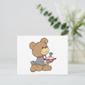 提案またはリングベアラテディベアデザイン ポストカード (スタンド正面)