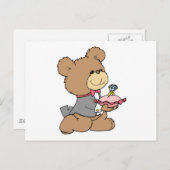 提案またはリングベアラテディベアデザイン ポストカード (正面/裏面)