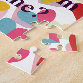 提案カラフルハートグラフィックデザイン ジグソーパズル (側面)