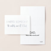 提案パパ-おもしろい招待状 箔カード (ディスプレー)