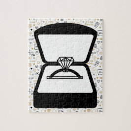 提案婚約リングや輪ジグソーパズル ジグソーパズル