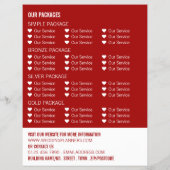 提案書デザイン結婚、のイベントプランナー広告 チラシ (裏面)