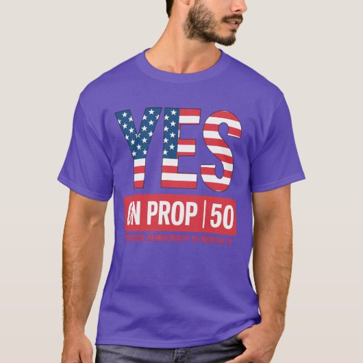 提案50に賛成 Tシャツ (正面)