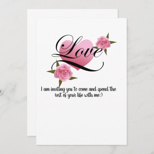 提案 招待状 (正面/裏面)