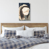 提灯のお化け、北斎幽霊の提灯、北斎、浮世絵 キャンバスプリント (インサイチュ (寝室))