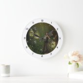 提灯の壁時計の女性 ラージ壁時計 (ホーム)