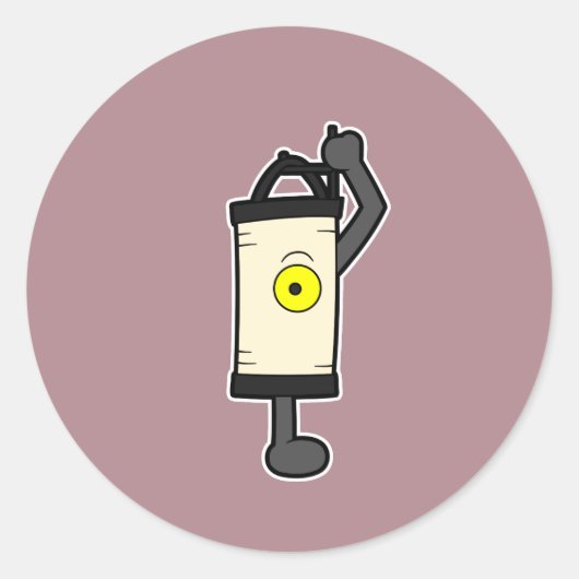 提灯の妖怪・提灯お化け ラウンドシール (正面)