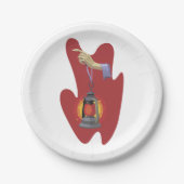 提灯を持って ペーパープレート (正面)