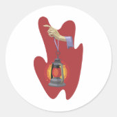 提灯を持って ラウンドシール (正面)