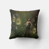 提灯枕の女性 クッション (裏面)