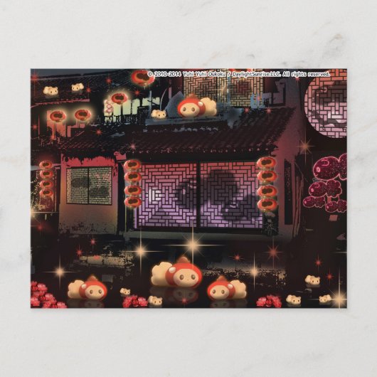 提灯2ごう ポストカード (正面)