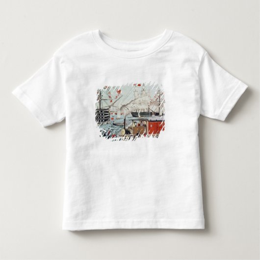 提督のペリーの鉄道のギフト トドラーTシャツ (正面)