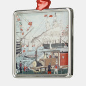 提督のペリーの鉄道のギフト メタルオーナメント (左)