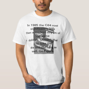 提督64 1985年広告、$595のマルチメディア Tシャツ