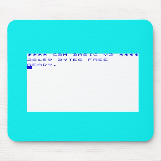 提督Vic20のスタートアップ・スクリーン マウスパッド (正面)