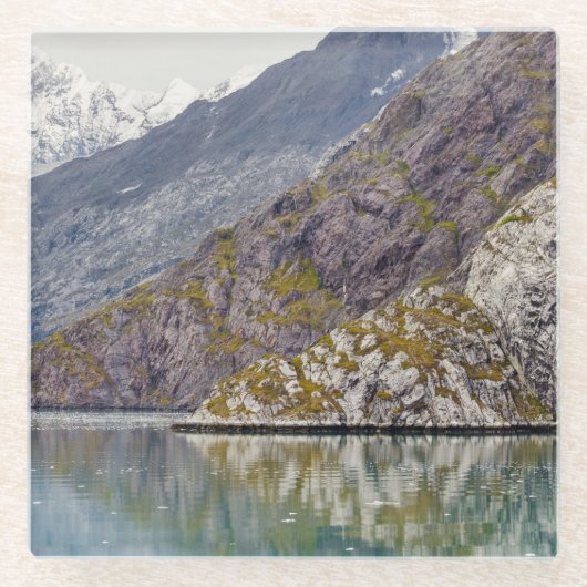 提示は縞で飾ります ガラスコースター (正面)