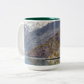 提示は縞で飾ります ツートーンマグカップ (正面左)