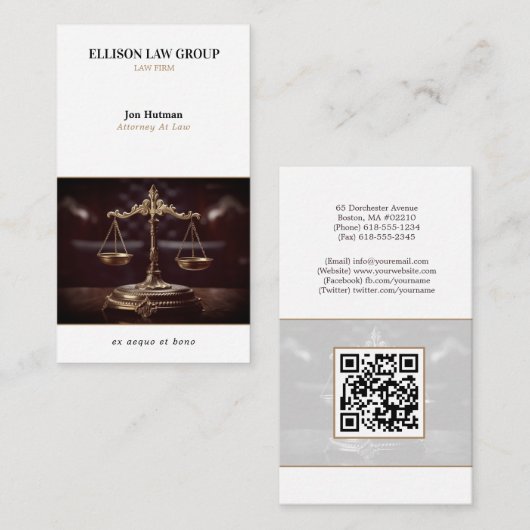 提訴 |弁護士 名刺 (正面/裏面)