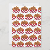 揚げたチーズカール ミネソタ ウィスコンシン州の食べ物 招待状 (裏面)