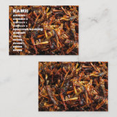 揚げられていたバッタ(Takkataen Thot)のアジア食糧 名刺 (正面/裏面)