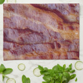 揚げられていたベーコン キッチンタオル (折り畳み)