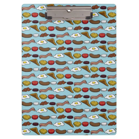 揚げられていた朝食 クリップボード (正面)