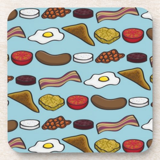 揚げられていた朝食 コースター (正面)