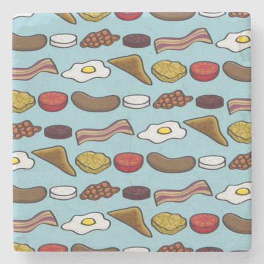 揚げられていた朝食 ストーンコースター (正面)