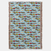 揚げられていた朝食 スローブランケット (正面縦)