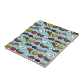 揚げられていた朝食 タイル (側面)