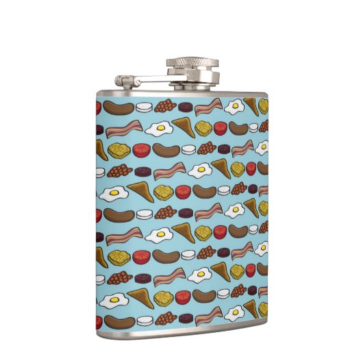 揚げられていた朝食 フラスク (右)