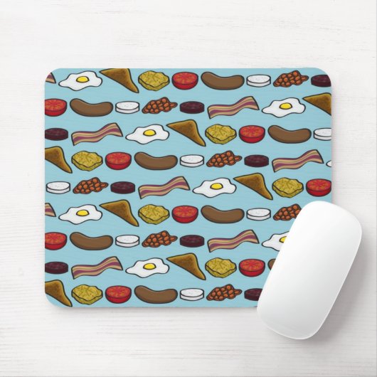 揚げられていた朝食 マウスパッド (マウス)