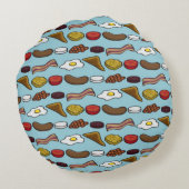 揚げられていた朝食 ラウンドクッション (裏面)