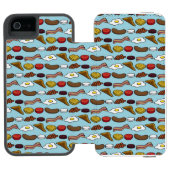 揚げられていた朝食 INCIPIO iPhoneウォレットケース (フォリオ Open)