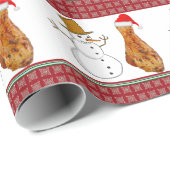 揚げられていた調理された鶏の脚 ラッピングペーパー (ロールコーナー)