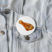 揚げられていた調理された鶏の脚 缶バッジ (インサイチュ)