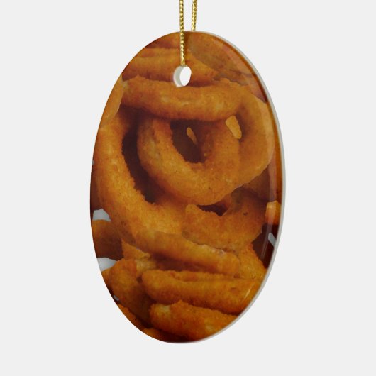 揚げられていた金タマネギリングの写真撮影 セラミックオーナメント (左)