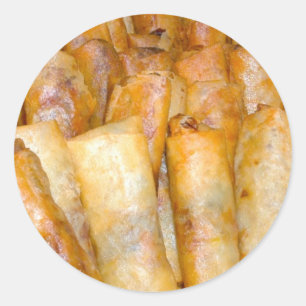 揚げられていたLumpia ラウンドシール