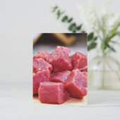 揚げスメルト食品ディナー準備料理 ポストカード (スタンド正面)