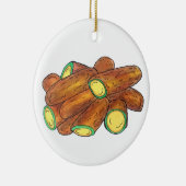 揚げハラペーニョポッパーズグリーンホットハラペーノペッパー セラミックオーナメント (右)