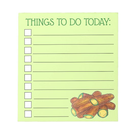 揚げハラペーニョポッパーズグリーンホットハラペーノペッパー ノートパッド (正面)