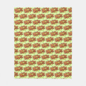 揚げハラペーニョポッパーズグリーンホットハラペーノペッパー フリースブランケット (正面)