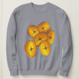 揚げプランテン料理バナナスフカリブのェッド スウェットシャツ