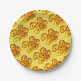 揚げプランテン料理バナナスフカリブのェッド ペーパープレート