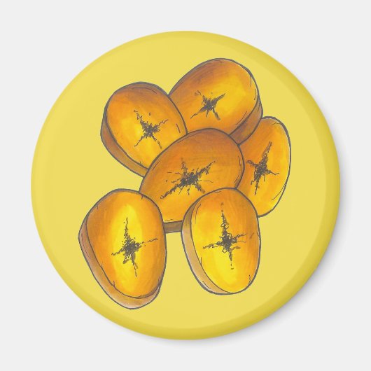 揚げプランテン料理バナナスフカリブのェッド マグネット (正面)