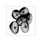 揚げプランテン料理バナナスフカリブのェッド ラバースタンプ (インプリント)