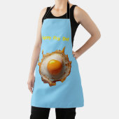 揚げ卵サニーサイドアップハッピーフライ日 エプロン (インサイチュ)
