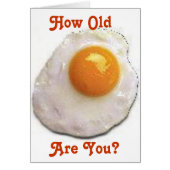 揚げ卵 – -誕生日カード (正面)