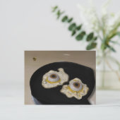 揚げ物かスクランブル?ポストカード ポストカード (スタンド正面)